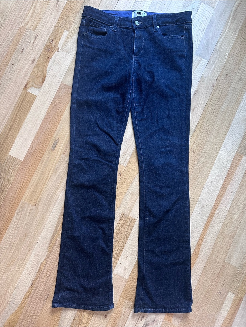 Paige “Manhattan” Dark Blue Women's Bootcut Jeans